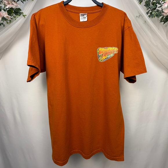 Anvil Other - Anvil Mens Boomerang Express VBS 2009 Orange Graphic T-Shirt L Jesus 1 John 4:9